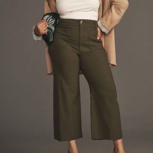 Anthropologie Colette Magic Fabric Crop Wide-Leg Pants